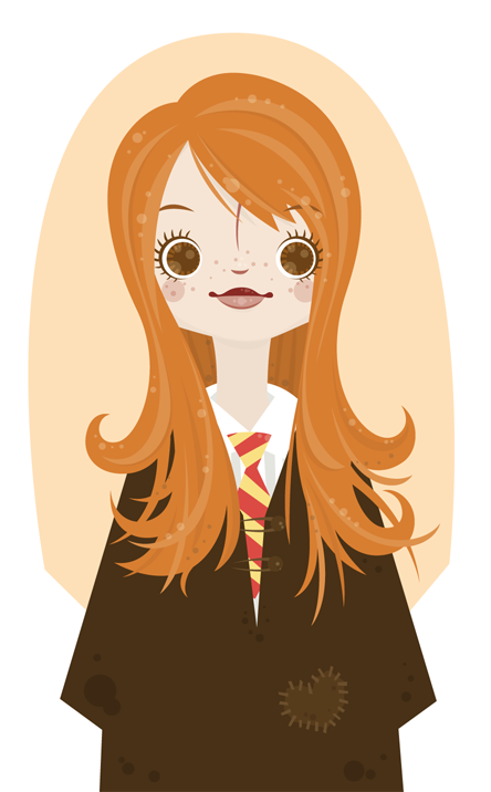 artsyharrypotter:Ginny Wheezy by nekofoot