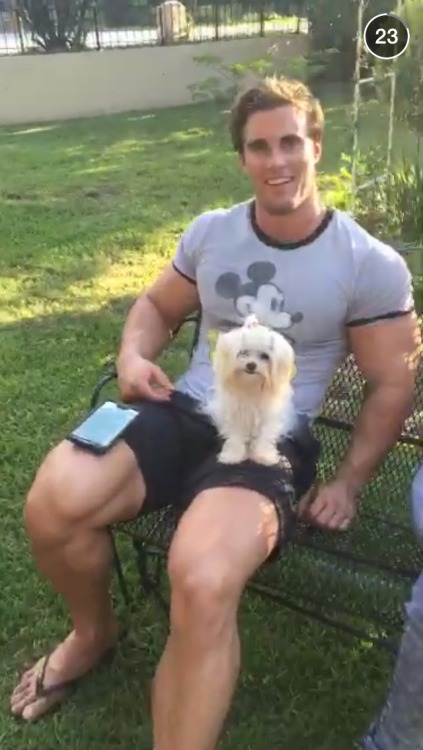 keepemgrowin:  He is so cute… and so damn big.