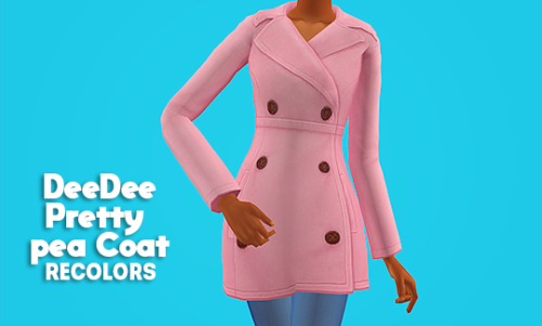 linacheries:[ts2] DeeDee Pretty Pea Coat Outerwear - recolorsAF (standalone)7 eversims colorsOuterwe