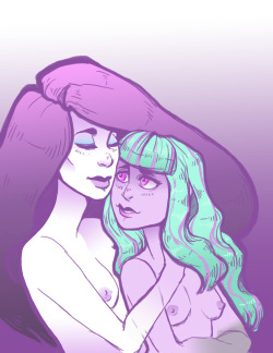 judalhime:So I think I have a new ship. Twyla lists Spectra as one of her best friends, and I kind of want Spectra to be a bit of a bad influence on her. Not to mention they look precious together. 