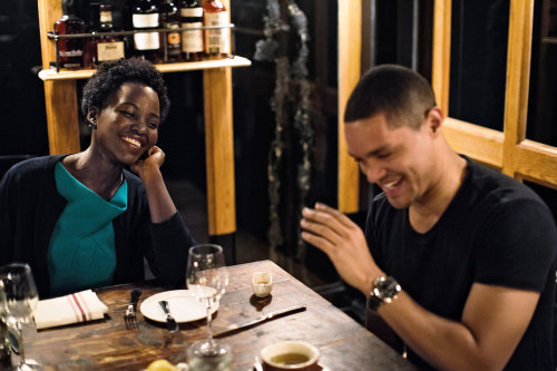 celebritiesofcolor:   Lupita Nyong'o and Trevor Noah for The New York Times 