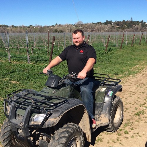 crhaas85:  Searching for the perfect spot in the vineyard for a new bio pic #winecub #itdoesntfeellikework #Californiawinter  (at Coquelicot Estate And Vineyard)