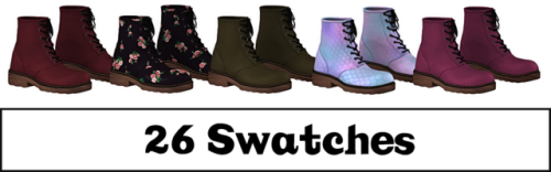 lumysims:Dusk Shoes26 SwatchesAll Genders/Adult SimsThey work with SlidersShadow MapHQ Mod Compatibl