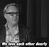 fuckyeahvicandbob:“We honestly have never had one cross word. Not one. It’s just not in our natures.