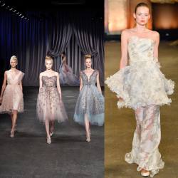 csiriano:  A look back at some of my favorite runway moments! Pretty ballerinas and petal appliqué dresses. #TBT #ChristianSiriano