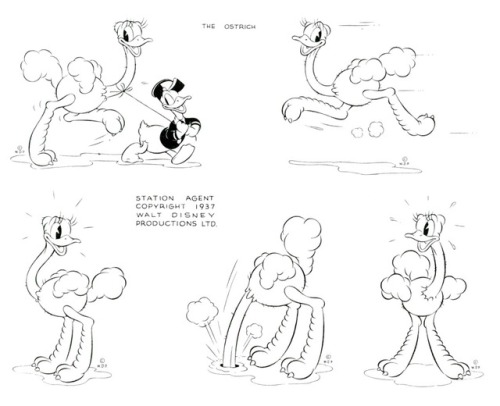 ‪Models for various Donald Duck shorts that feature other animals. The Disneyverse consisted of huma