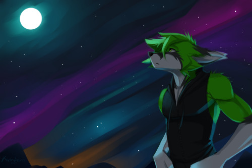Beautiful commission entitled “colorful night” by Kevinlaros on twitter.  Go check him out!