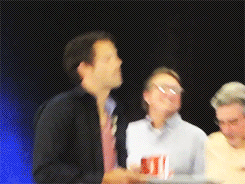 supernaturalwanderlust:   x  #jensen can you even try not to flirt with misha at