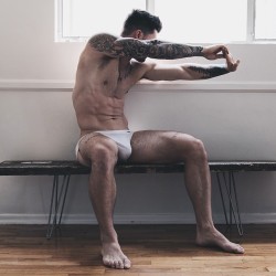 tzaris:  I made this bench on my day off. I know, so butch right? I used my very own power tool. by kylekriegerhair http://ift.tt/1d4rHSK