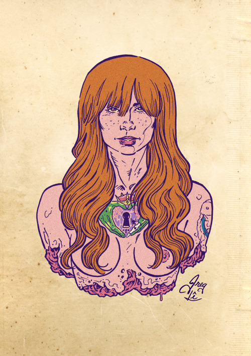 gengiskahn-universe:Hattie Watson zombie bust - my fanart - GengisKahn Artwork© awesome! Thanks! 