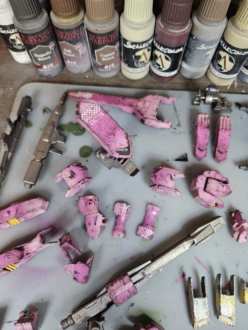 An Update To My Gunpla Post, Flauros Is Progressing Nicely But Hoo Boy Are Some Of These Steps Tedious.