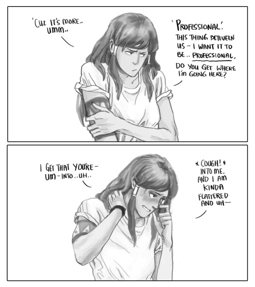 yvonnism: A little continuation of this. Korra is still a little confused and in denial, so Asami ne