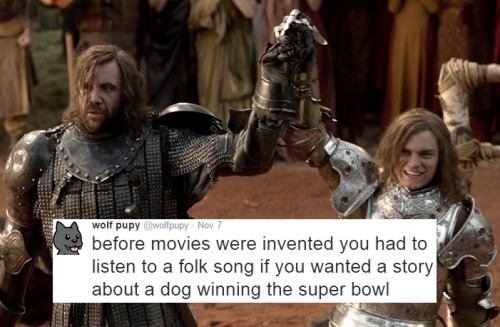 direwolf-pupy: Reblogging this old post in honor of the Superbowl and the Puppy Bowl, both happening