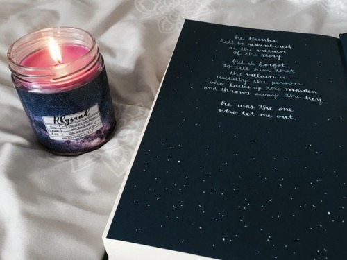 pretty candles + book defacing ❤️