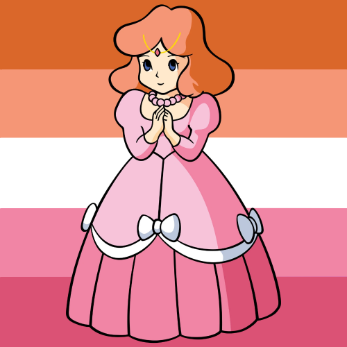 Lesbian flag but it’s color-picked from Princess Zelda (The Legend of Zelda).