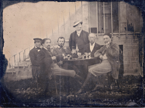 ginormouspotato: photojojo: It looks like any other old photograph you might find at an estate sale,