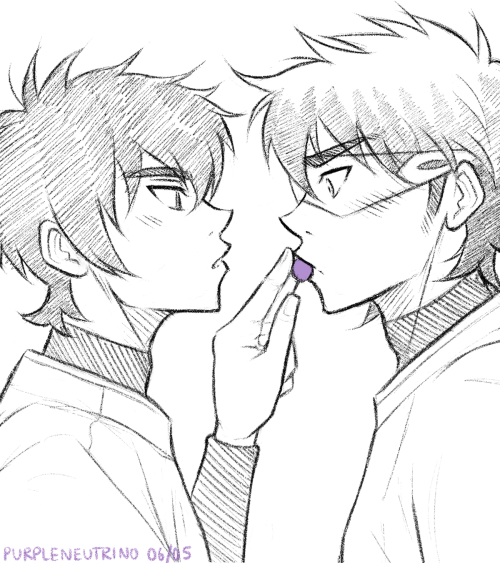 sweets small illustration to go with my misawa fic “sweets” here on ao3!