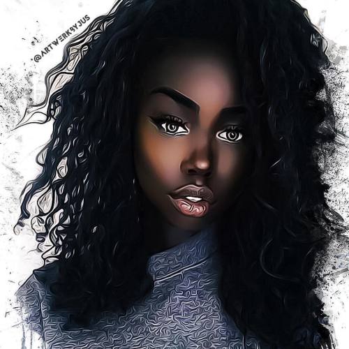artwerkbyjus:@purp.alpaca ..#artwerkbyjus..#purpalpaca #melanin #blackgirlmagic #queen #creative #fa