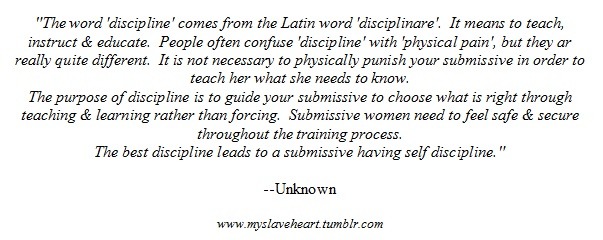 lucrezia-dreams-in-colour:  Exactly. If a sub craves pain there is no lesson learned