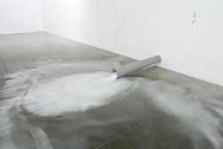 endthymes:  miks mitrevics, entropy III (collaboration w. k. kursisa). 2009; fog machine, pipe, dry ice 