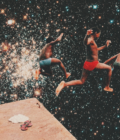 ayhamjabr:Retro Jump. Surreal Mixed Media Collage Art By Ayham Jabr. Instagram-Facebook 
