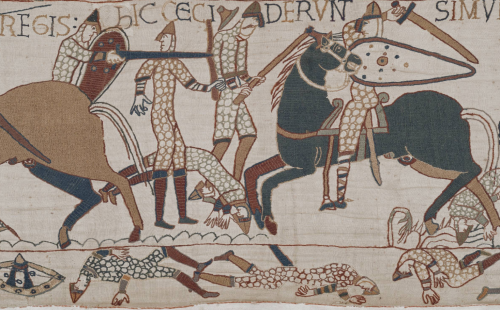 blakegopnik:THE BAYEUX TAPESTRY IN EXTREME DETAIL: MALE AND FEMALE WORLDS, COLLIDINGTHE DAILY PIC is