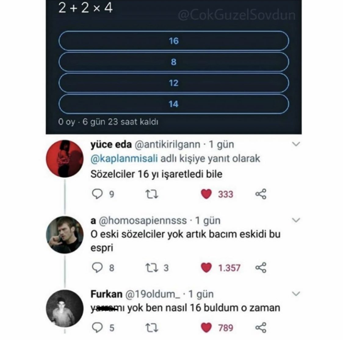 2+2x4 0 oy - 6 gün 23 saat...