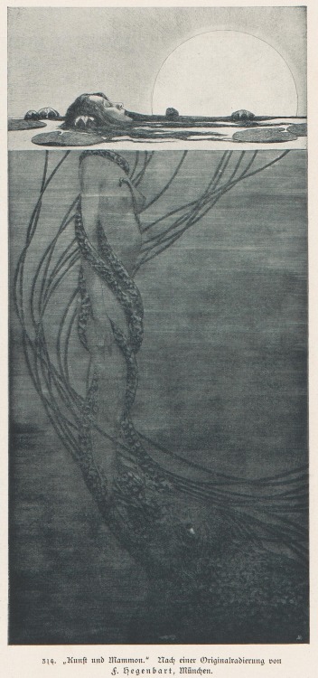 Fritz Hegenbart (1864-1943), ‘Kunſt und Mammon’ (Art and Mammon), from “Kunst und 