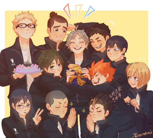 yablochiy: Sugawara had a birthday yesterday, so I couldn’t help but draw a picture ;w;