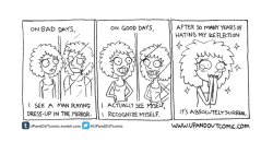 upandoutcomic: PLEASE READ: THIS IS IMPORTANT TO UNDERSTANDING THIS COMIC: this is part of a serious autobio series I started months back to document my gender transition. These took place months ago, during the early days, when I was very visibly trans.