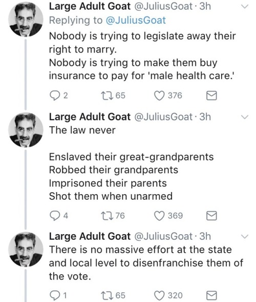 Large Adult Goat: the voice of reason white people never knew they needed.