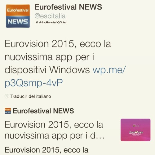 @ilvolomusic By Eurofestival News @escitalia Eurovisión 2015, aquí está la nuev