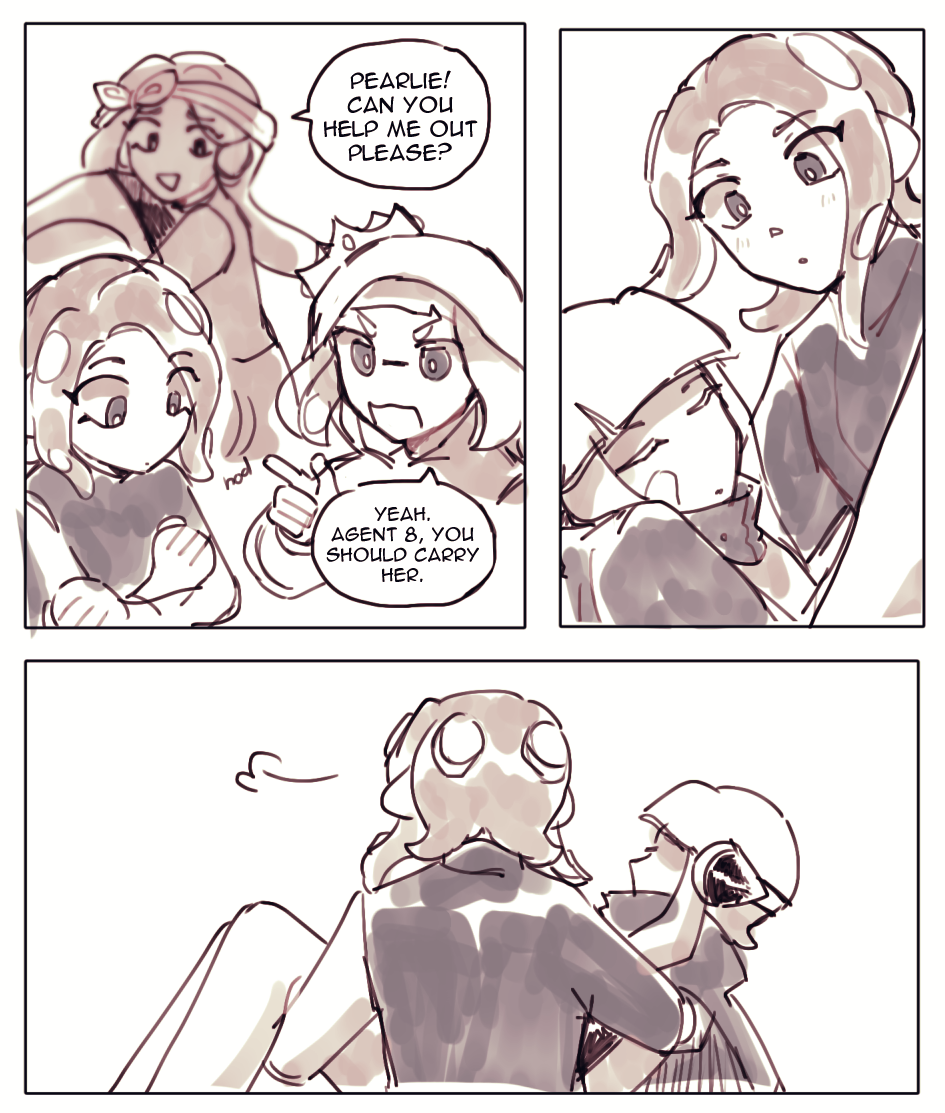 r1kun:  au where agent 3 doesnt wake up immediately and agent 8 has to carry them