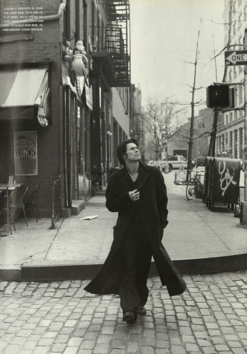 teenagedirtstache:Willem Dafoe October 2002 L’Uomo Vogue photos Walter Chin fashion editor Robert Ra