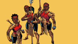 marvelcomicsladies:  Okoye, Aneka & Ayo