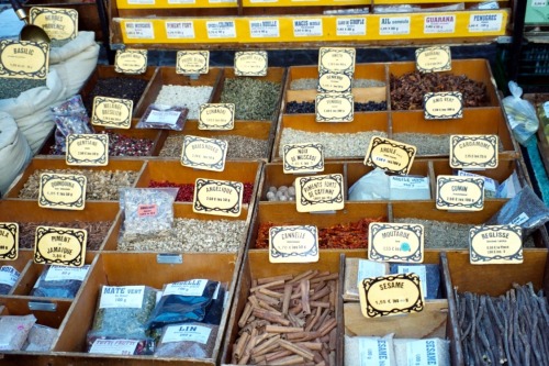 Herbs and Spices, Weekly Market, Anduze, Gard, Languedoc-Roussilon, France, 2005.