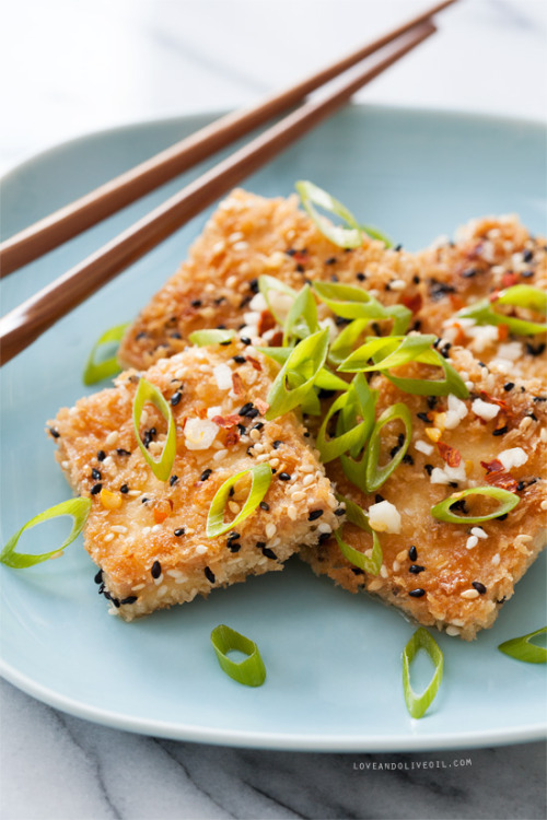 Porn do-not-touch-my-food:  Sesame Crusted Tofu photos