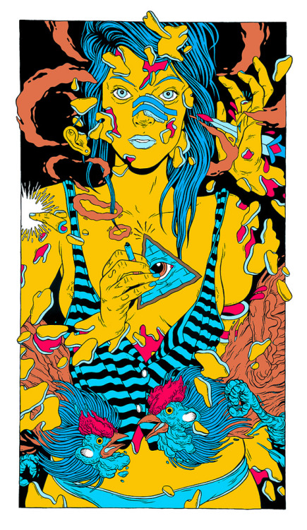 asylum-art-2:  Acids and Colorful  Illustrations by Bicicleta Sem Freio    The Brazilian c