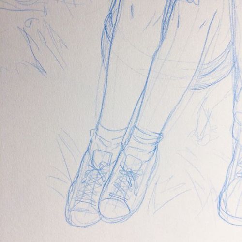 I’ve been drawing some turnarounds and therefore a bunch of angles of shoes…! Shoes are