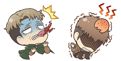 snk-officially-drawn:   Shingeki no kyojin TRANSPARENT STICKERS Part I Part II.  