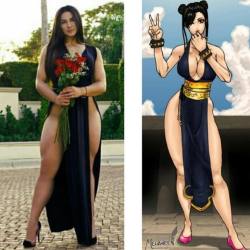 sofiasivancosplay:  My #wcw goes to @nataschaencinosa for being such goals 😍. The real #chunli. What a powerhouse. Dem quads! That cut! I melt ❤️ #fitness #girlswholift #girlswhosquat