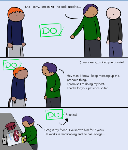 jenniferrpovey:reversingyourpolarity:robothugscomic:New Comic!Pronouns, right? Super weird little le