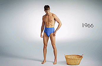 1946 - 1956 - 1966Model John King does 100 Years of Men’s Underwearhttps://www.youtube.com/watch?v=P-lFrs8UwEs