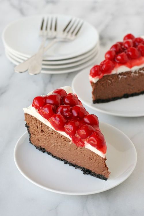 black forest cheesecake