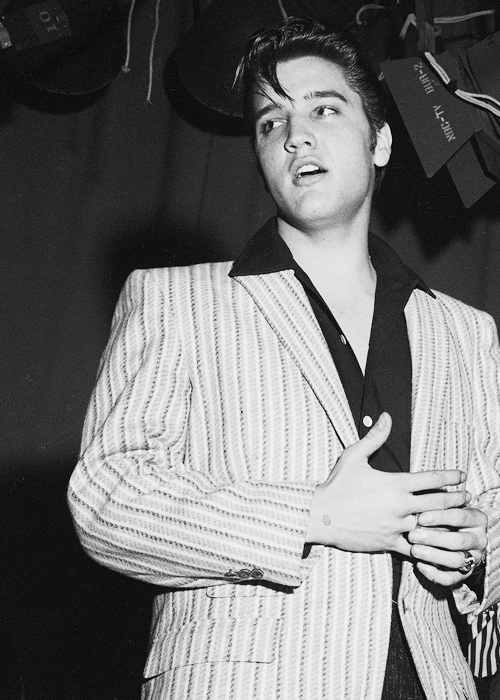 vinceveretts:Elvis during rehearsals for The Milton Berle Show, June 1956.
