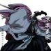 shunnao-addict:Couldn’t find source of this amazing fanart - Arrancar Mask ShunsuiI believe it’s based on traditional theatre masks, which fits his bankai!