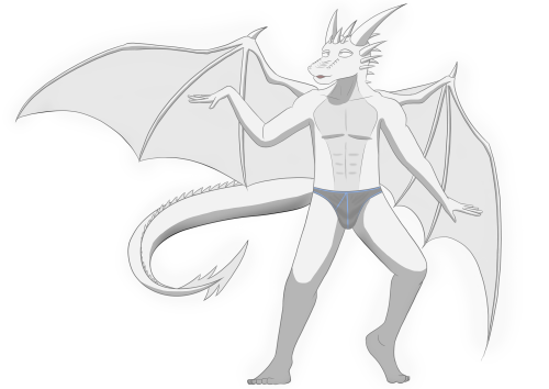“I’ve got no idea why you’re all so panicky about being naked, I absolutely don’t give a care~ Ooooh yeah, uh huh"  Umaroth danced about in his underwear, his ghostly form spinning about as he swayed his hips.  "and