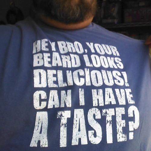 snugglebeartx:  I was wearing this shirt today a a big muscle head at Ultimate Spirits Nutrition said “dude, that’s disturbing!” I looked at him, gave him my sweetest smile and said “not if you’re into it.” (at Ultimate Sports Nutrition) 