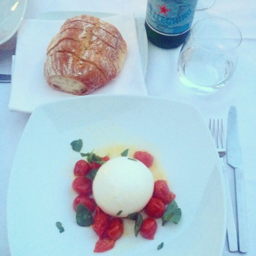 Burrata. Villa Maria. #cannobio #villamaria #italy (à Villa Maria Restaurant &amp; Apartm