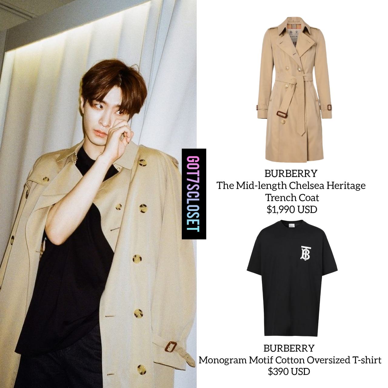 GOT7's Closet — Burberry The Chelsea Heritage Trench Coat GOT7's Closet — Burberry The Chelsea Heritage Trench Coat